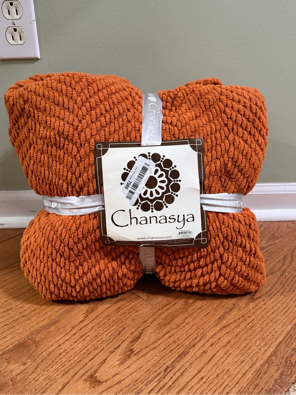 Chanasya Throw Blanket - Burnt Orange